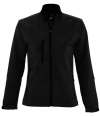 46800 Roxy SOL'S Ladies Roxy Soft Shell Jacket Black colour image
